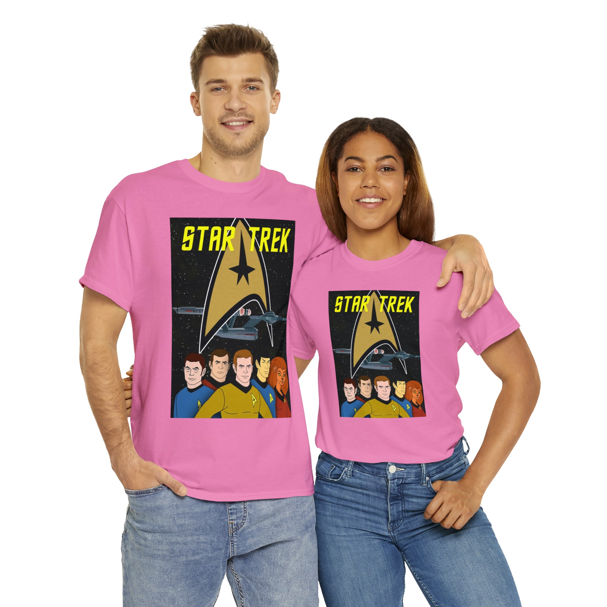 Star Trek Cartoon- Unisex Heavy Cotton T-Shirt - Creations by Chris and Carlos